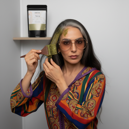 TËNA — Coloration Naturelle 100 % Plantes (Châtain Foncé → Noir)