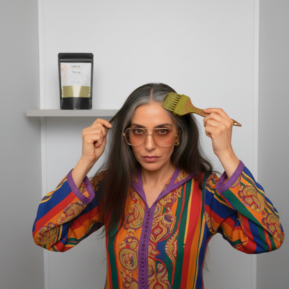 TËNA — Coloration Naturelle 100 % Plantes (Châtain Foncé → Noir)